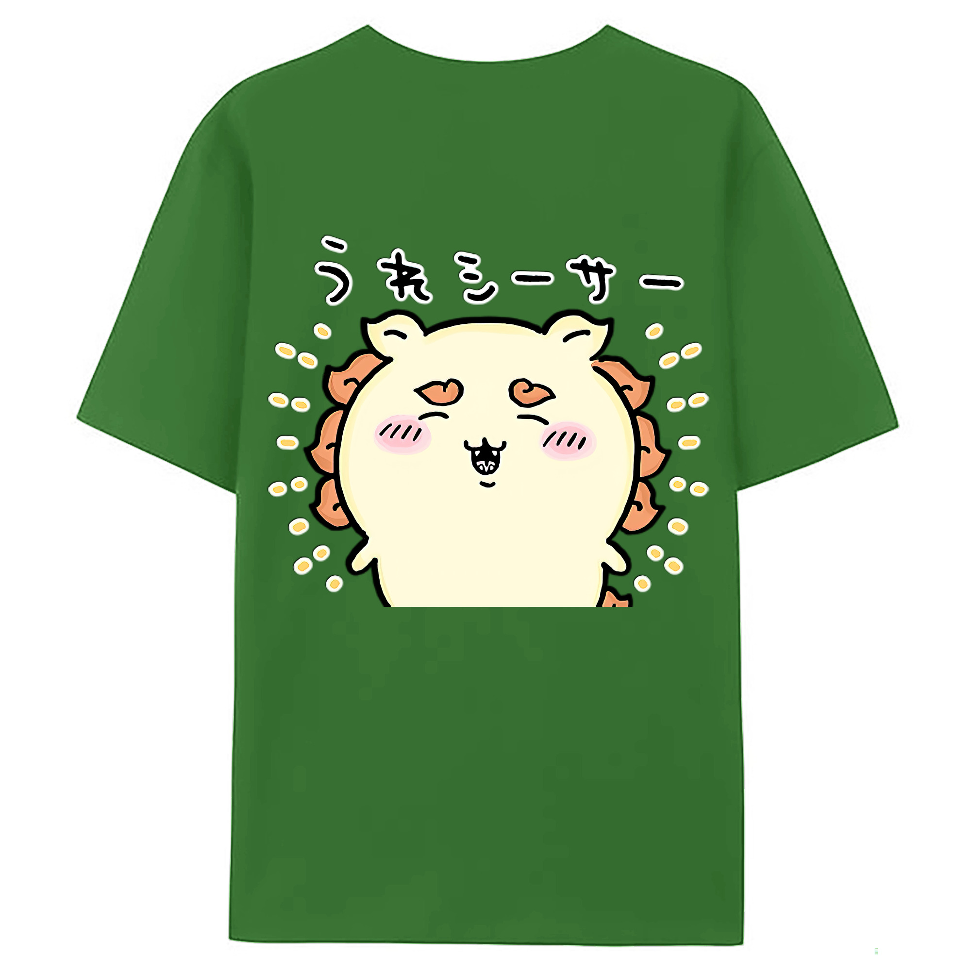 （画像用） ちいかわ シーサー Chii-kawa Shisa レディース半袖Tシャツ(バックプリント)